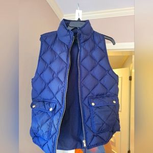 Jcrew Down Quilted Vest Size M. EUC